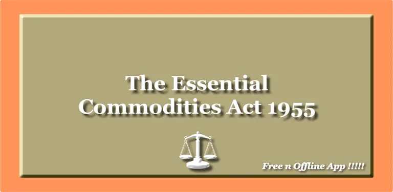 Essential Commodities Act cover image