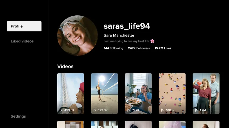 TikTok for Android TV screenshot 1