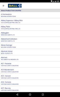 F Ball & Co. Ltd. RAG screenshot 6