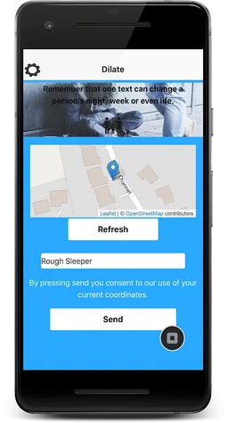 Dilate - Helping the Homeless screenshot 1