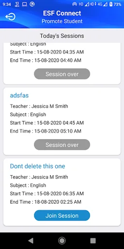 ESF Connect screenshot 2
