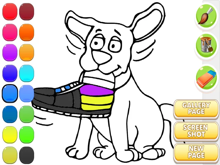 dog coloring book screenshot 1