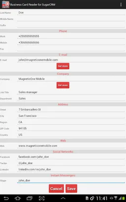 Business Card Reader for Sugar screenshot 17