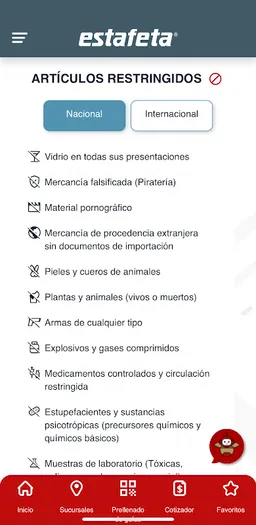 Estafeta Móvil screenshot 5