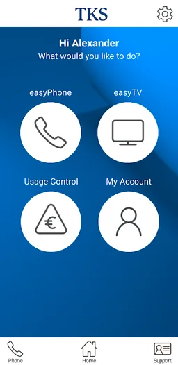 myTKS screenshot 1