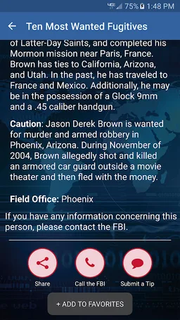 FBI Wanted screenshot 4