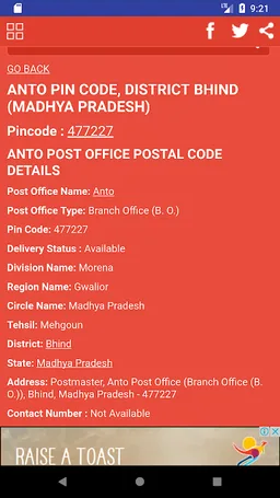 Pincode Area - All India Pin C screenshot 2