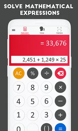 All in one voice calculator: Camera, BMI, Presets screenshot 2
