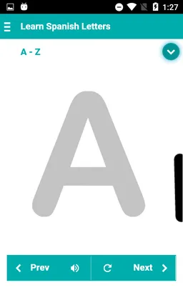Learn Spanish Letters screenshot 2