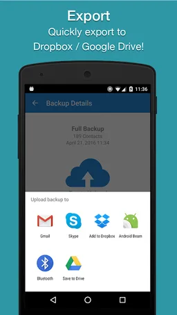 Easy Contacts Backup & Restore screenshot 3