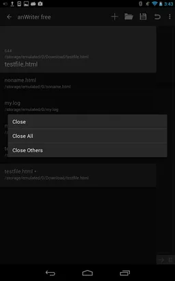 anWriter HTML editor screenshot 10