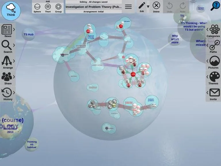Thortspace 3D Social Mindmap screenshot 4