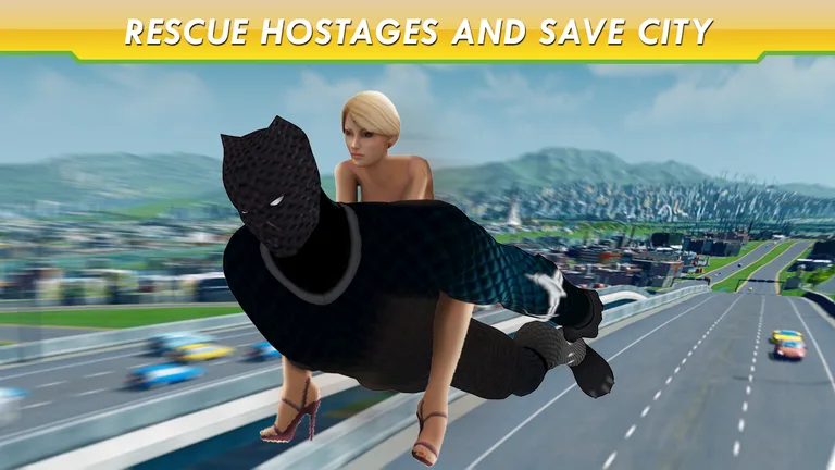Flying hero city rescue screenshot 6