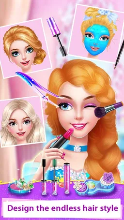 Long Hair Princess Salon Games screenshot 2