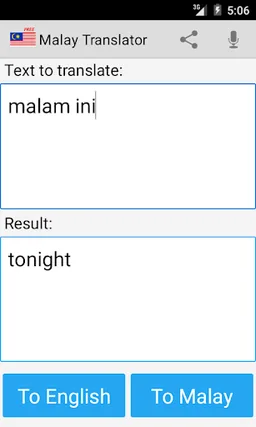 Malay english translator screenshot 4