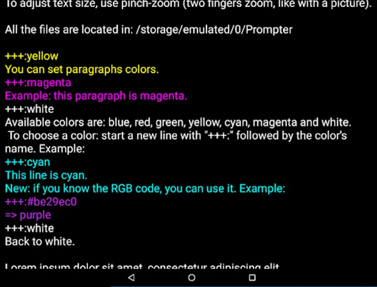 A Prompter for Android screenshot 9