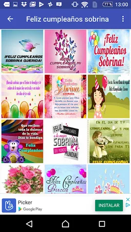 Aniversario sobrina estimada screenshot 2