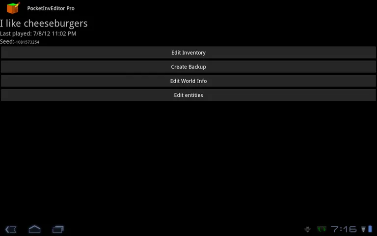 PocketInvEditor Pro screenshot 5