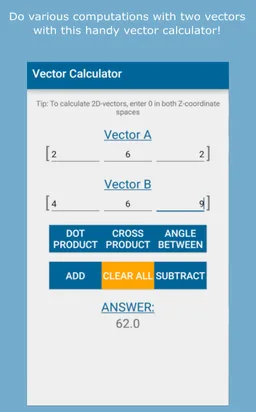 Vector Calculator screenshot 1