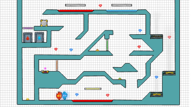 Fire and Water - Platformer Game screenshot 2