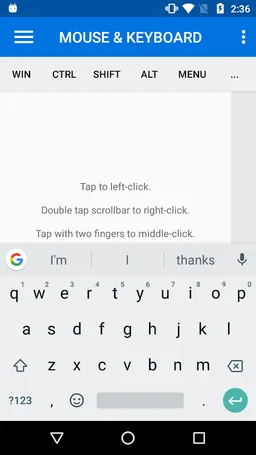 Wifi Mouse - Remote Control for your Computer! screenshot 2