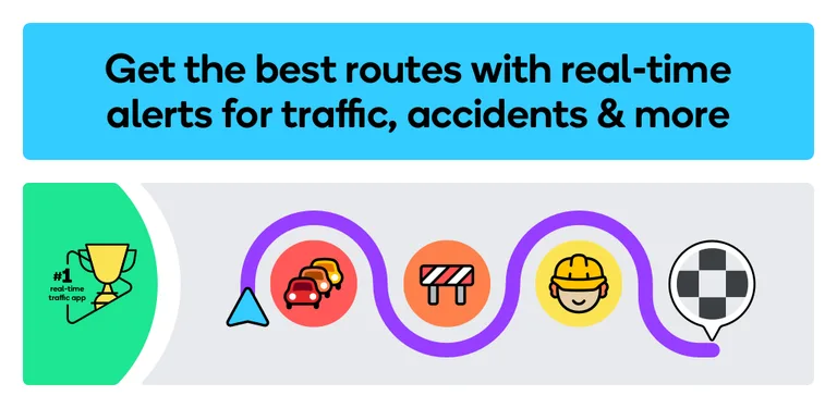 Waze Navigation & Live Traffic cover image