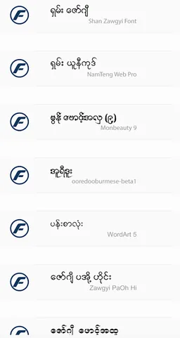 TTA RealOp Unicode Myanmar Font screenshot 7