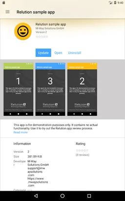 Relution screenshot 12