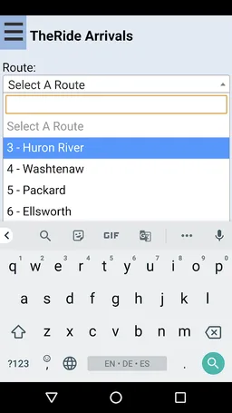 Ann Arbor TheRide Bus Tracker screenshot 2