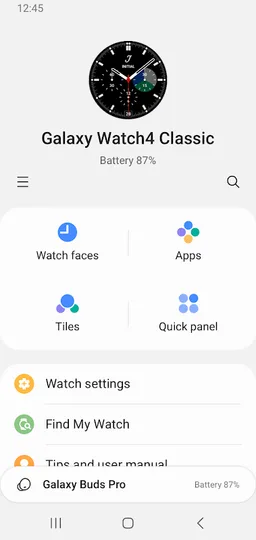 Galaxy Watch Manager screenshot 1