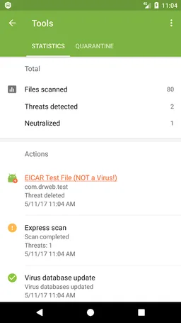 Anti-virus Dr.Web Light screenshot 7