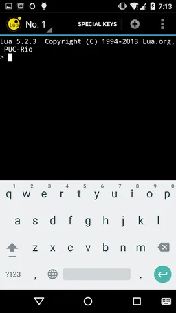 QLua - Lua on Android screenshot 2