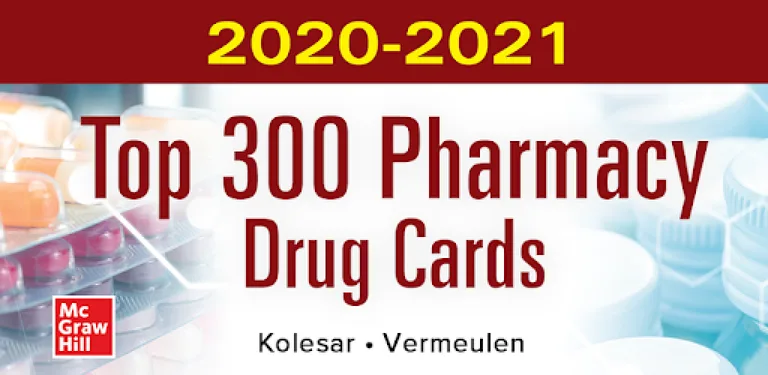 McGraw-Hill's 2020/21 Top 300 Pharmacy Drug Cards cover image