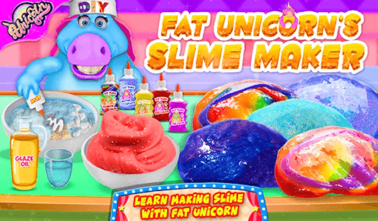 Mr. Fat Unicorn Slime Maker Game! DIY Squishy Toy screenshot 9