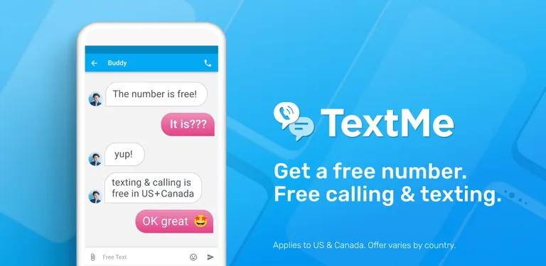 Text Me - Free Texting & Calls cover image