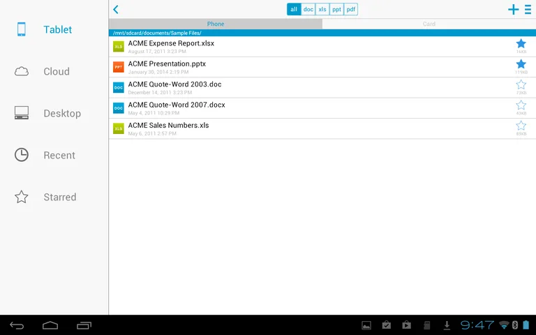 Docs To Go™ Office Suite screenshot 1