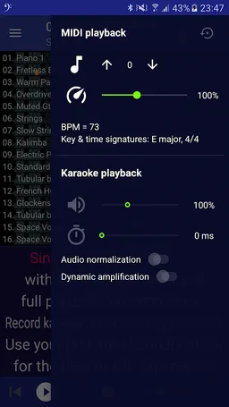 MIDI Clef Karaoke Player screenshot 2
