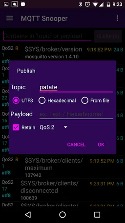 MQTT Snooper screenshot 16