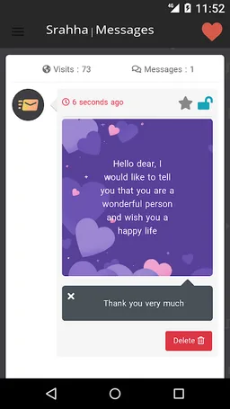 Sarhne - Anonymous messages screenshot 1
