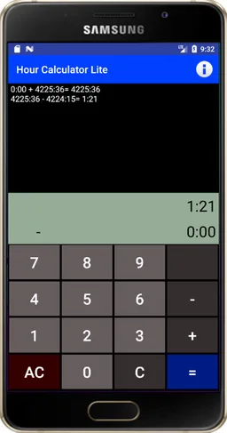 Hour Calculator Lite screenshot 2