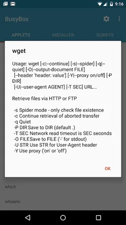 BusyBox for Android screenshot 4