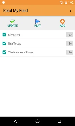 Read My Feed - Listen News screenshot 1