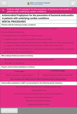 Mater Antimicrobial Guidelines screenshot 1