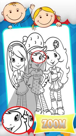 Coloring Strawberry Shortcake Games screenshot 6