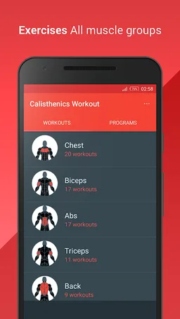 Calisthenics Workout screenshot 2