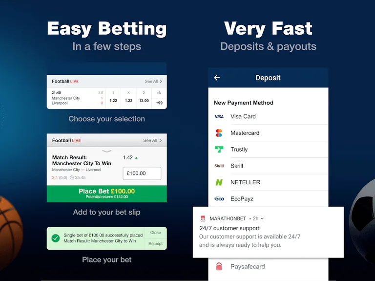 Marathonbet UK: Sports Betting App, Casino & Slots screenshot 3