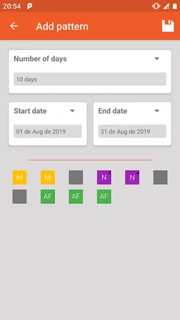 Work Shift Calendar - Work Sheet screenshot 4