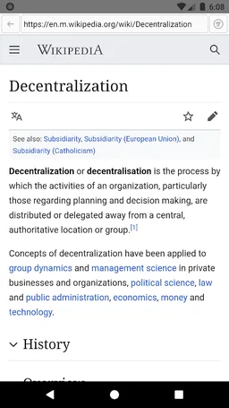 Pi Browser screenshot 2