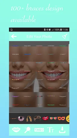 Braces Booth Stickers photo editor 2018 screenshot 3