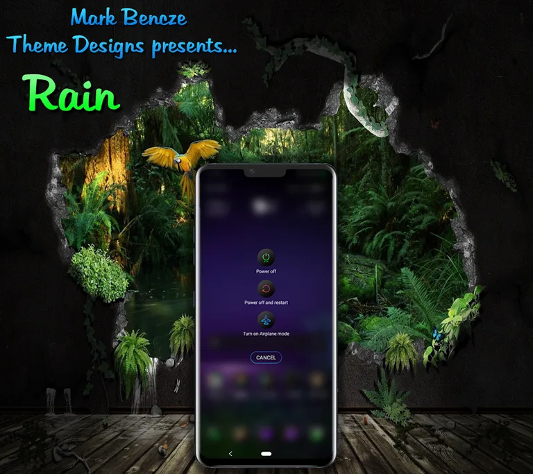 Rain Theme for LG G7 UX 7 Android 9.0 screenshot 1